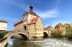 umziehen nach Bamberg - Blick von der anderen Uferseite.