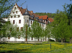 Umzug nach Meiningen - Das barocke Schloss Elisabethenburg in der historischen Altstadt von Meinngen.