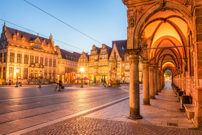 Umzug nach Bremen - Blick auf den historischen Marktplatz der Hansestadt Bremen.